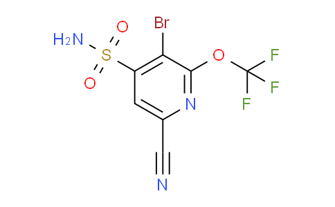 3-Bromo-6-cyano-2-(trifluoromethoxy)pyridine-4-sulfonamide