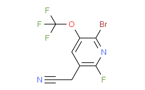 2-Bromo-6-fluoro-3-(trifluoromethoxy)pyridine-5-acetonitrile