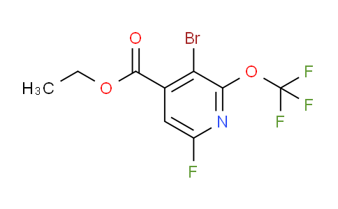 Ethyl 3-bromo-6-fluoro-2-(trifluoromethoxy)pyridine-4-carboxylate