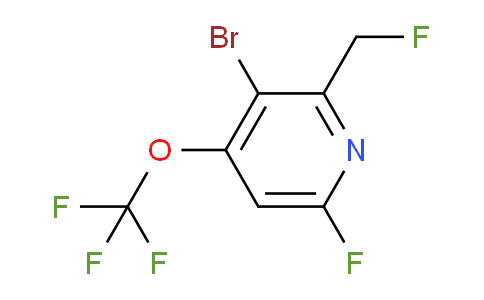 AM188585 | 1806175-83-6 | 3-Bromo-6-fluoro-2-(fluoromethyl)-4-(trifluoromethoxy)pyridine