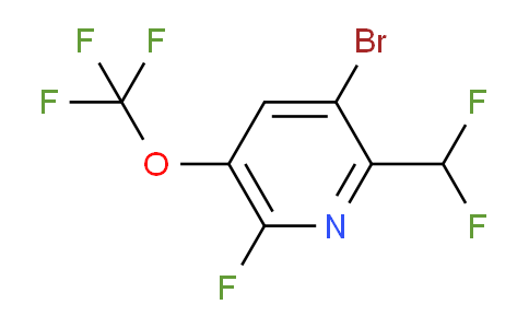 3-Bromo-2-(difluoromethyl)-6-fluoro-5-(trifluoromethoxy)pyridine