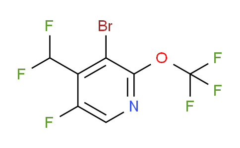 3-Bromo-4-(difluoromethyl)-5-fluoro-2-(trifluoromethoxy)pyridine