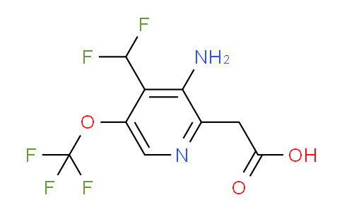 AM188620 | 1804373-38-3 | 3-Amino-4-(difluoromethyl)-5-(trifluoromethoxy)pyridine-2-acetic acid
