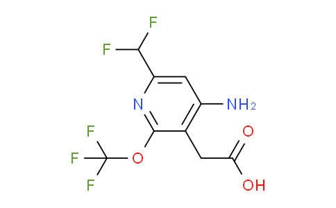 4-Amino-6-(difluoromethyl)-2-(trifluoromethoxy)pyridine-3-acetic acid