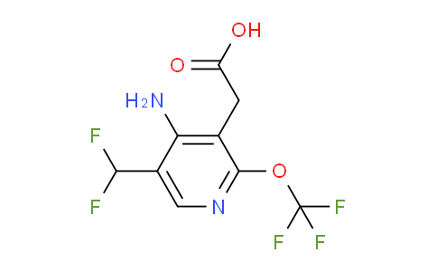 4-Amino-5-(difluoromethyl)-2-(trifluoromethoxy)pyridine-3-acetic acid