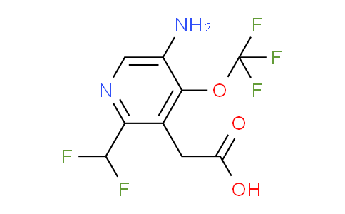 5-Amino-2-(difluoromethyl)-4-(trifluoromethoxy)pyridine-3-acetic acid
