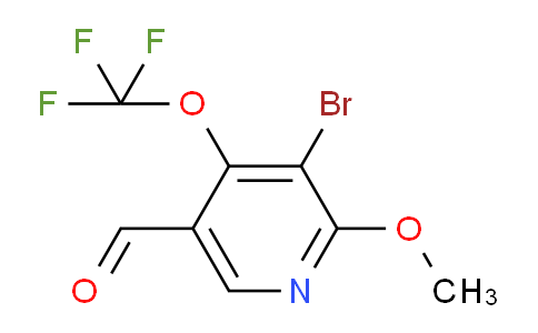 3-Bromo-2-methoxy-4-(trifluoromethoxy)pyridine-5-carboxaldehyde