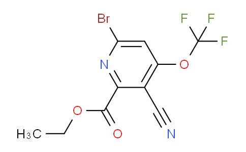 Ethyl 6-bromo-3-cyano-4-(trifluoromethoxy)pyridine-2-carboxylate