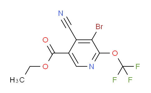 Ethyl 3-bromo-4-cyano-2-(trifluoromethoxy)pyridine-5-carboxylate