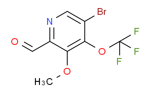 5-Bromo-3-methoxy-4-(trifluoromethoxy)pyridine-2-carboxaldehyde