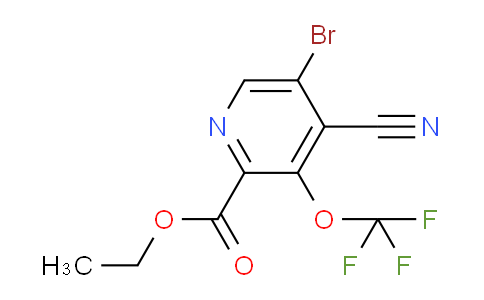 Ethyl 5-bromo-4-cyano-3-(trifluoromethoxy)pyridine-2-carboxylate