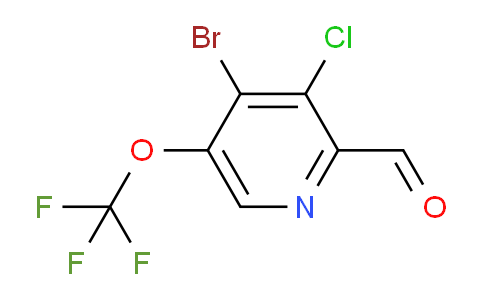 4-Bromo-3-chloro-5-(trifluoromethoxy)pyridine-2-carboxaldehyde