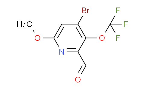 4-Bromo-6-methoxy-3-(trifluoromethoxy)pyridine-2-carboxaldehyde