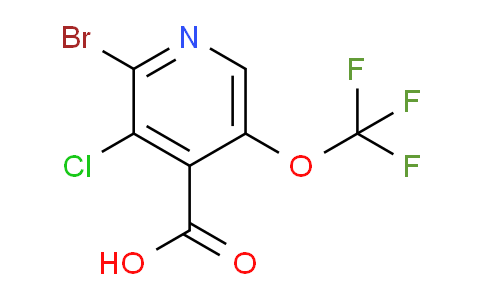 2-Bromo-3-chloro-5-(trifluoromethoxy)pyridine-4-carboxylic acid