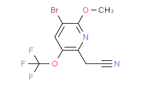3-Bromo-2-methoxy-5-(trifluoromethoxy)pyridine-6-acetonitrile