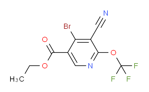 Ethyl 4-bromo-3-cyano-2-(trifluoromethoxy)pyridine-5-carboxylate