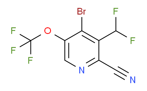 AM188667 | 1804555-58-5 | 4-Bromo-2-cyano-3-(difluoromethyl)-5-(trifluoromethoxy)pyridine