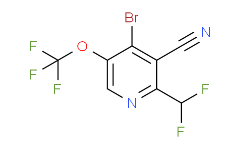 AM188673 | 1806154-22-2 | 4-Bromo-3-cyano-2-(difluoromethyl)-5-(trifluoromethoxy)pyridine
