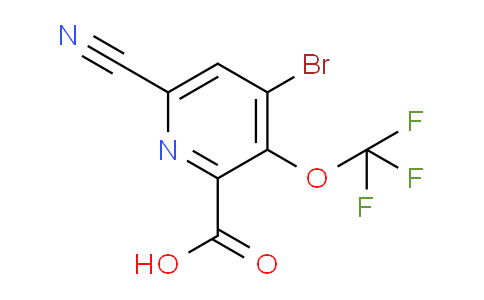 4-Bromo-6-cyano-3-(trifluoromethoxy)pyridine-2-carboxylic acid