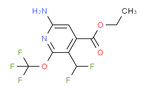 AM188725 | 1803447-44-0 | Ethyl 6-amino-3-(difluoromethyl)-2-(trifluoromethoxy)pyridine-4-carboxylate