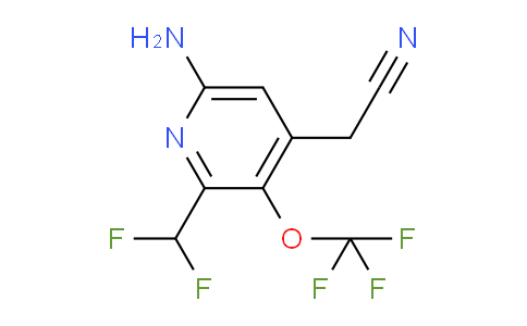 AM188733 | 1806191-37-6 | 6-Amino-2-(difluoromethyl)-3-(trifluoromethoxy)pyridine-4-acetonitrile