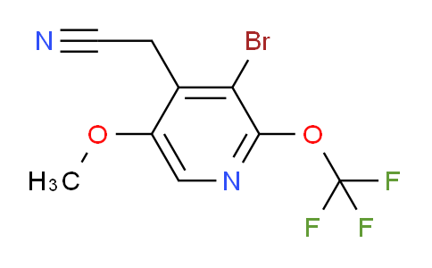 3-Bromo-5-methoxy-2-(trifluoromethoxy)pyridine-4-acetonitrile