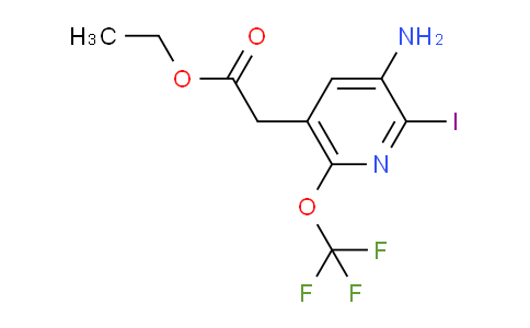 Ethyl 3-amino-2-iodo-6-(trifluoromethoxy)pyridine-5-acetate