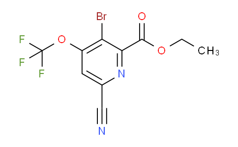 Ethyl 3-bromo-6-cyano-4-(trifluoromethoxy)pyridine-2-carboxylate