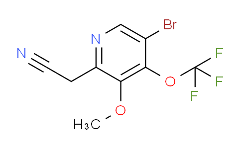 5-Bromo-3-methoxy-4-(trifluoromethoxy)pyridine-2-acetonitrile