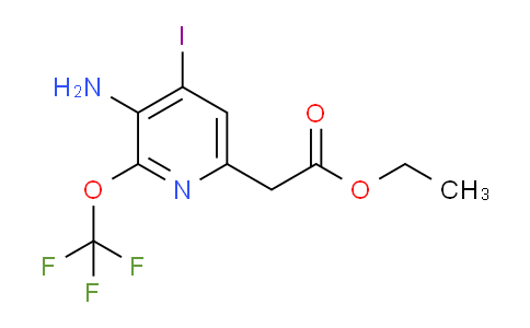 Ethyl 3-amino-4-iodo-2-(trifluoromethoxy)pyridine-6-acetate