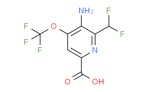 AM188821 | 1806136-52-6 | 3-Amino-2-(difluoromethyl)-4-(trifluoromethoxy)pyridine-6-carboxylic acid