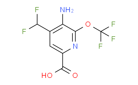 AM188826 | 1804372-34-6 | 3-Amino-4-(difluoromethyl)-2-(trifluoromethoxy)pyridine-6-carboxylic acid