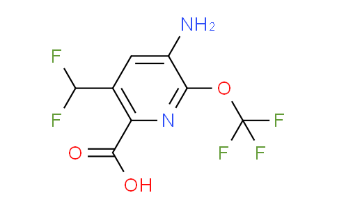 AM188829 | 1804372-44-8 | 3-Amino-5-(difluoromethyl)-2-(trifluoromethoxy)pyridine-6-carboxylic acid