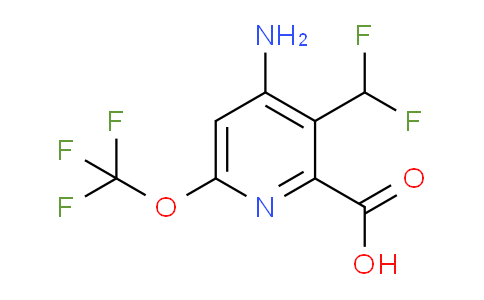 AM188844 | 1806152-26-0 | 4-Amino-3-(difluoromethyl)-6-(trifluoromethoxy)pyridine-2-carboxylic acid