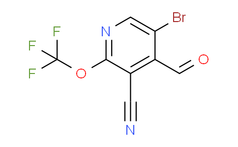 5-Bromo-3-cyano-2-(trifluoromethoxy)pyridine-4-carboxaldehyde