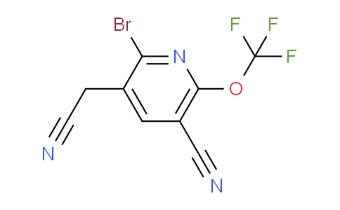 2-Bromo-5-cyano-6-(trifluoromethoxy)pyridine-3-acetonitrile