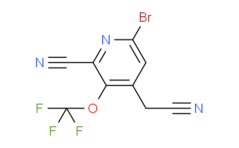 6-Bromo-2-cyano-3-(trifluoromethoxy)pyridine-4-acetonitrile
