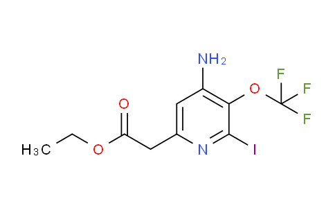 Ethyl 4-amino-2-iodo-3-(trifluoromethoxy)pyridine-6-acetate
