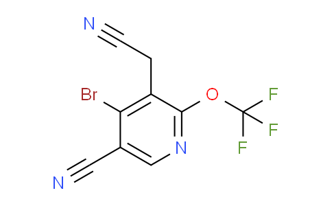 4-Bromo-5-cyano-2-(trifluoromethoxy)pyridine-3-acetonitrile