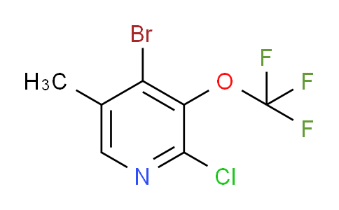 4-Bromo-2-chloro-5-methyl-3-(trifluoromethoxy)pyridine