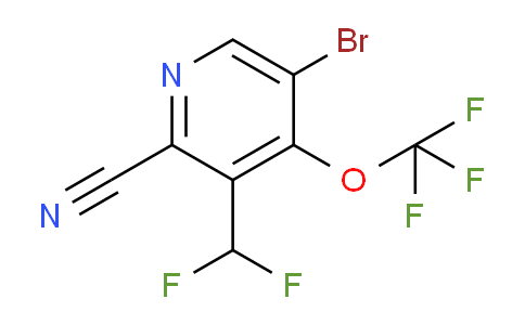 5-Bromo-2-cyano-3-(difluoromethyl)-4-(trifluoromethoxy)pyridine