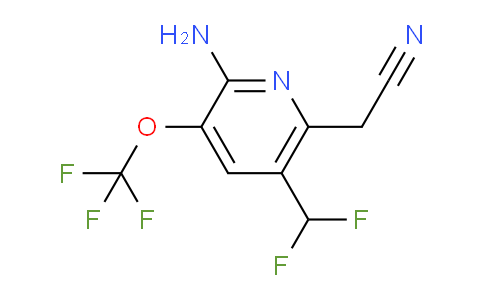 AM188936 | 1804027-43-7 | 2-Amino-5-(difluoromethyl)-3-(trifluoromethoxy)pyridine-6-acetonitrile