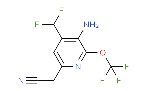 AM188948 | 1804392-09-3 | 3-Amino-4-(difluoromethyl)-2-(trifluoromethoxy)pyridine-6-acetonitrile