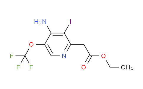 Ethyl 4-amino-3-iodo-5-(trifluoromethoxy)pyridine-2-acetate