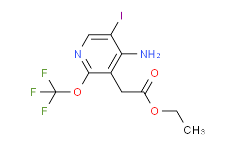 Ethyl 4-amino-5-iodo-2-(trifluoromethoxy)pyridine-3-acetate