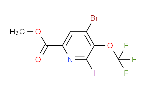 Methyl 4-bromo-2-iodo-3-(trifluoromethoxy)pyridine-6-carboxylate