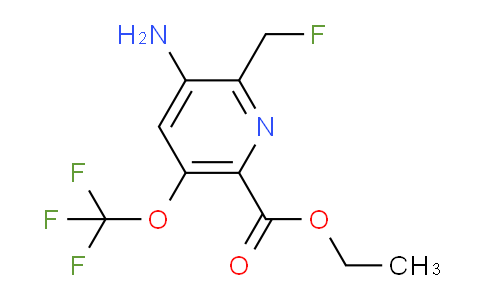 Ethyl 3-amino-2-(fluoromethyl)-5-(trifluoromethoxy)pyridine-6-carboxylate