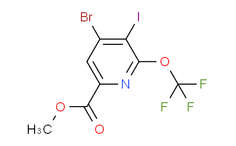 Methyl 4-bromo-3-iodo-2-(trifluoromethoxy)pyridine-6-carboxylate