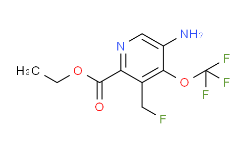 Ethyl 5-amino-3-(fluoromethyl)-4-(trifluoromethoxy)pyridine-2-carboxylate