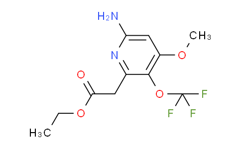 AM18904 | 1806095-34-0 | Ethyl 6-amino-4-methoxy-3-(trifluoromethoxy)pyridine-2-acetate